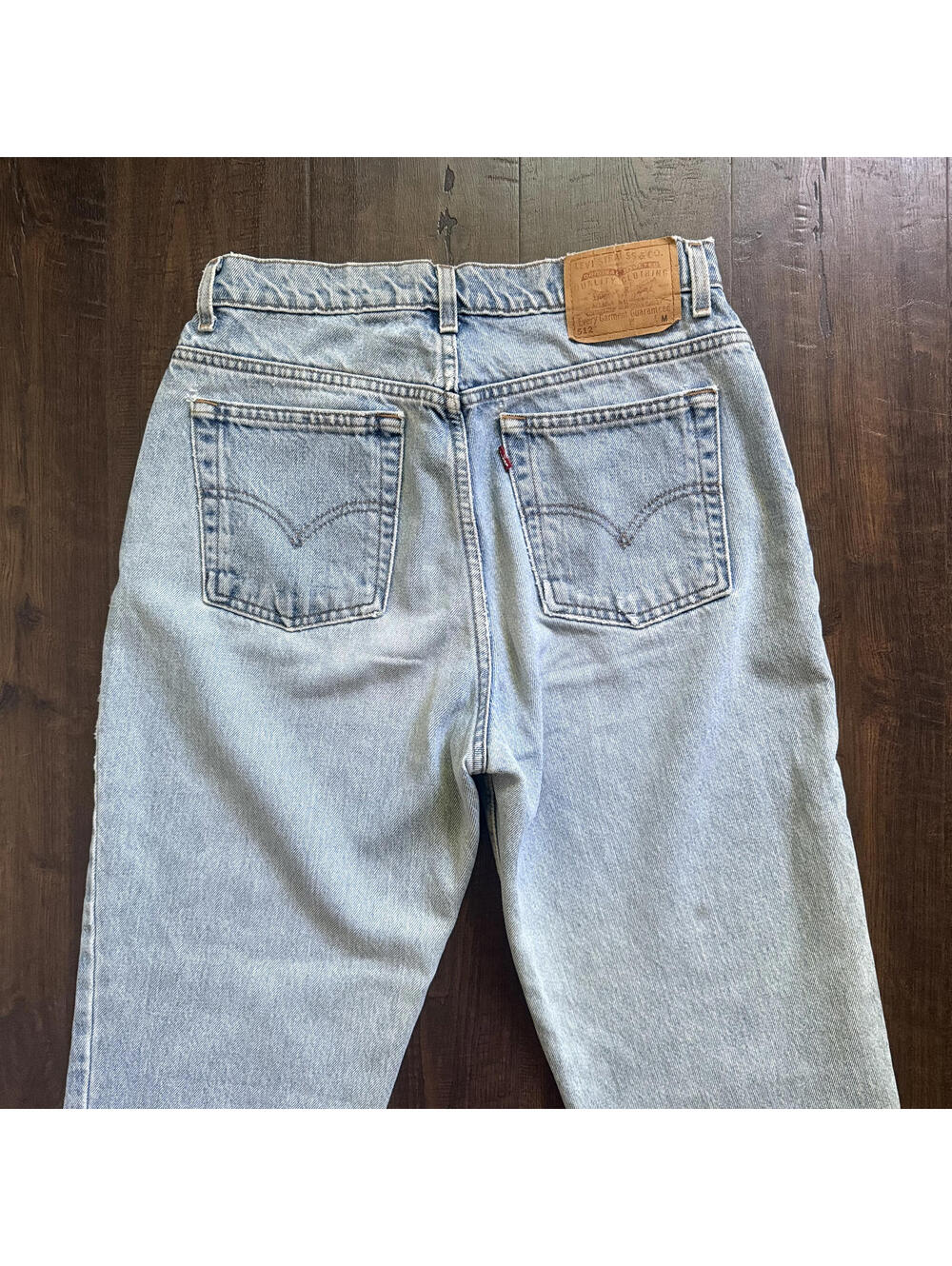Vintage Levi 512 Light Wash High Waist Tapered Leg 12M 30 Cotton